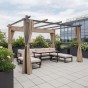 Aluminiowa pergola ogrodowa | 3x4m | Zadaszenie tarasu | Beżowy OUTLET-11