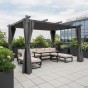 Aluminiowa pergola ogrodowa | 3x4m | Zadaszenie tarasu | Szary OUTLET-2