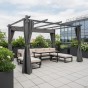Aluminiowa pergola ogrodowa | 3x4m | Zadaszenie tarasu | Szary OUTLET-3