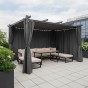 Aluminiowa pergola ogrodowa | 3x4m | Zadaszenie tarasu | Szary OUTLET-5