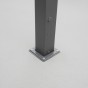 Aluminiowa pergola ogrodowa | 3x4m | Zadaszenie tarasu | Szary OUTLET-8