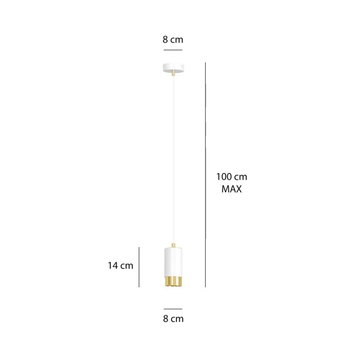 FUMIKO 1 WH/GOLD