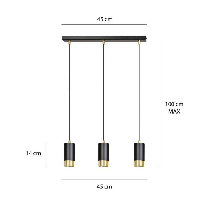 FUMIKO 3 BL/GOLD