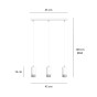FUMIKO 3 WH/CHROME-8