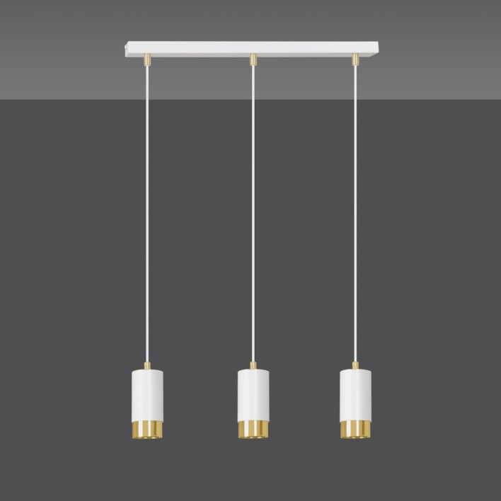 FUMIKO 3 WH/GOLD