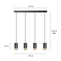 FUMIKO 4 BL/GOLD-8