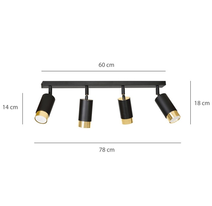 HIRO 4 BL/GOLD