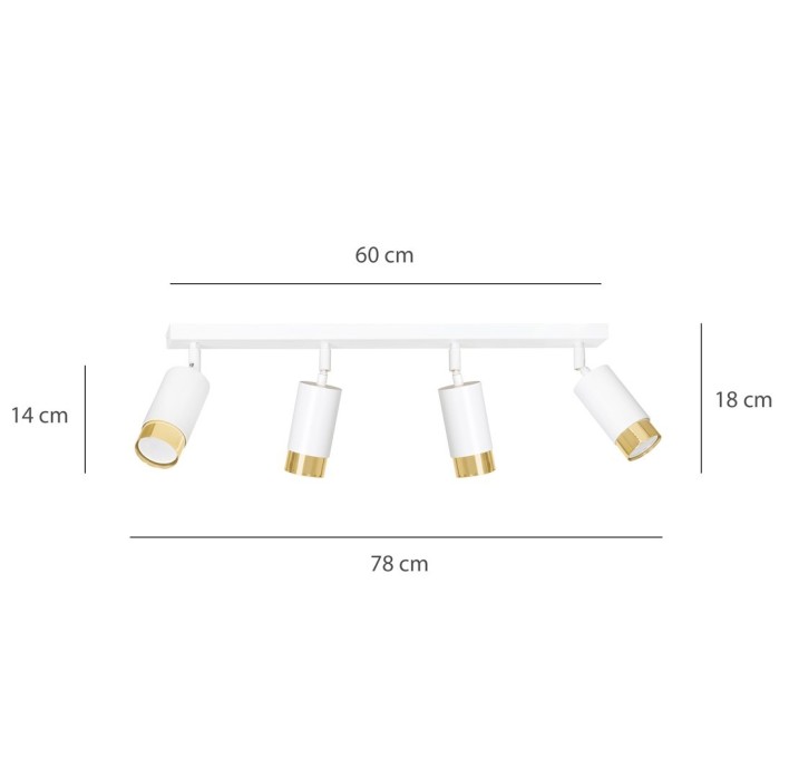 HIRO 4 WH/GOLD