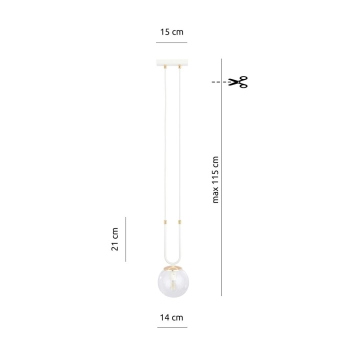 GLAM 1 WHITE/TRANSPARENT