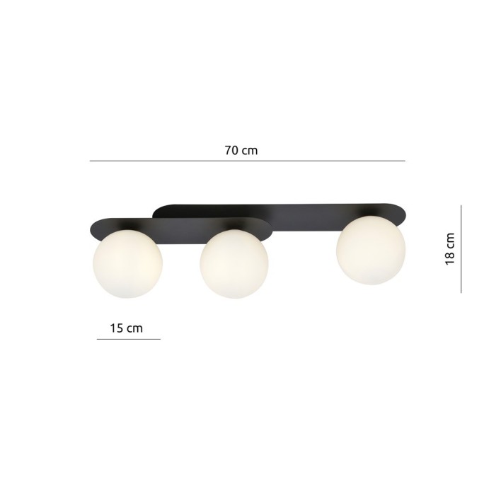 PLAZA 3 BLACK/OPAL