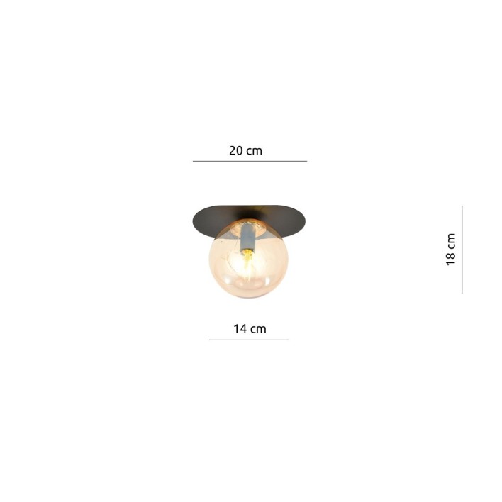PLAZA 1 BLACK/MIODOWY