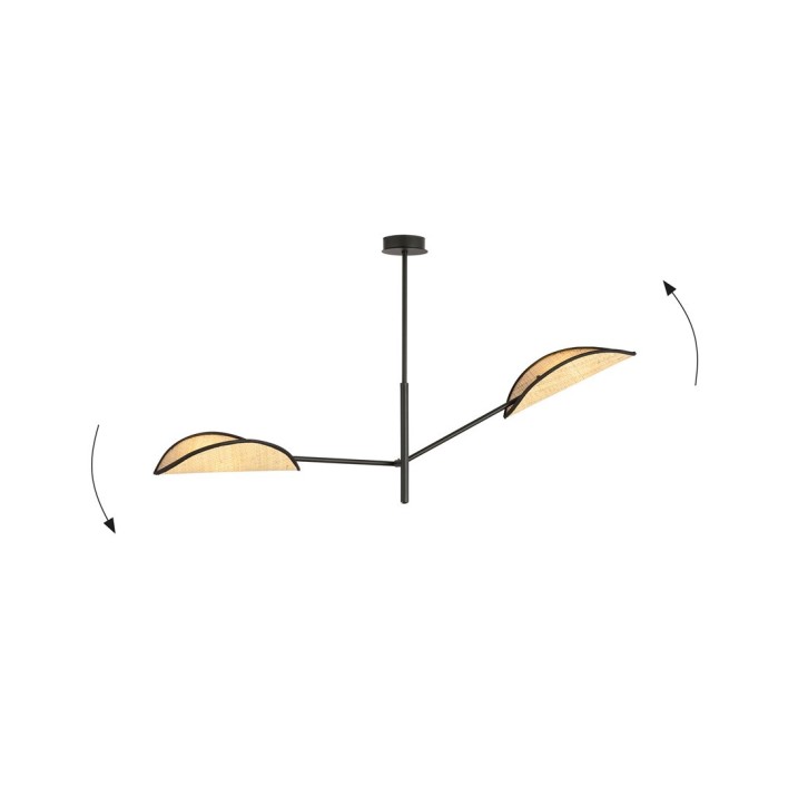 VENE 2 BLACK/RATTAN
