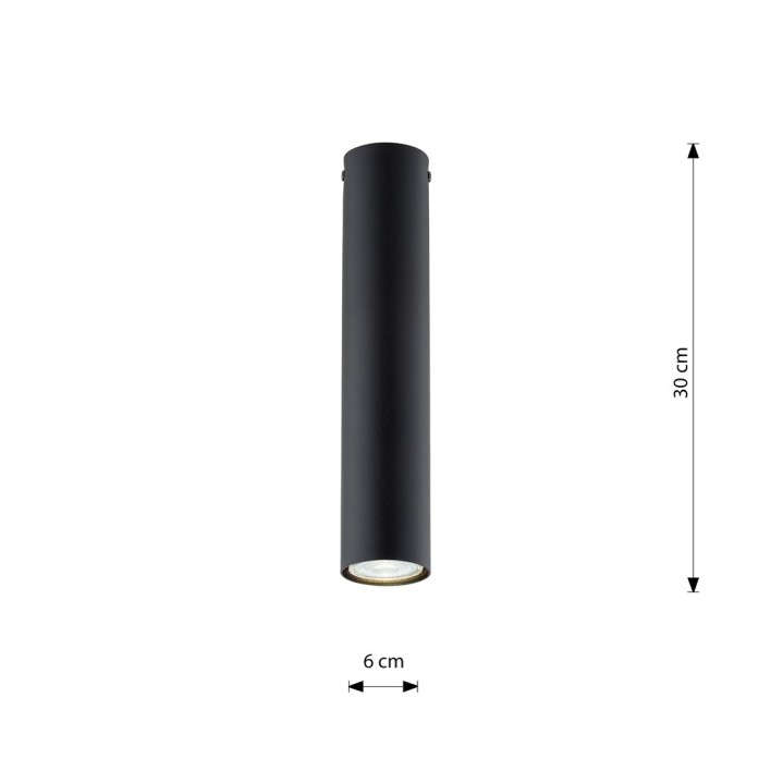 TECNO 1M BLACK oprawa oświetleniowa