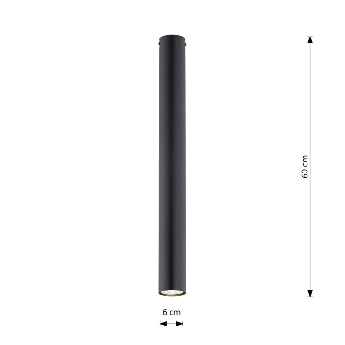 TECNO 1XL BLACK oprawa oświetleniowa