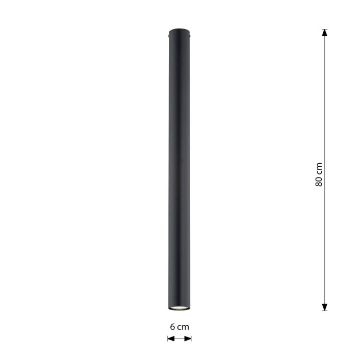 TECNO 1XXL BLACK oprawa oświetleniowa