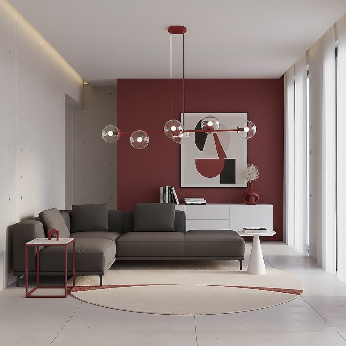 MAGNUS 6 BURGUNDY TRANSPARENT