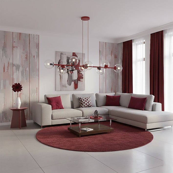 MAGNUS 8 BURGUNDY TRANSPARENT