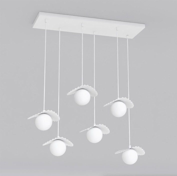 FLORA 6 WHITE OPAL