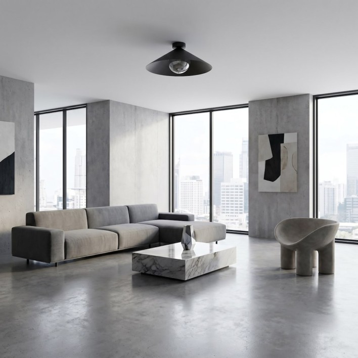 MONO 1M PLAFON BL GRAFIT