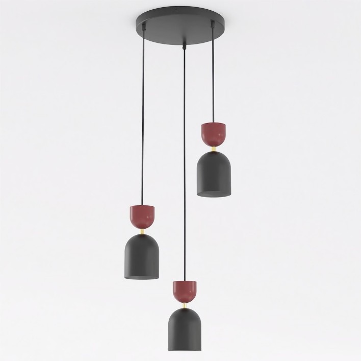 GAUDI 3PREM BLACK BURGUNDY