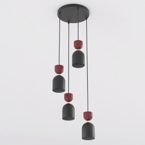 GAUDI 4PREM BLACK BURGUNDY