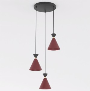 KLEVER 3PREM BURGUNDY BLACK
