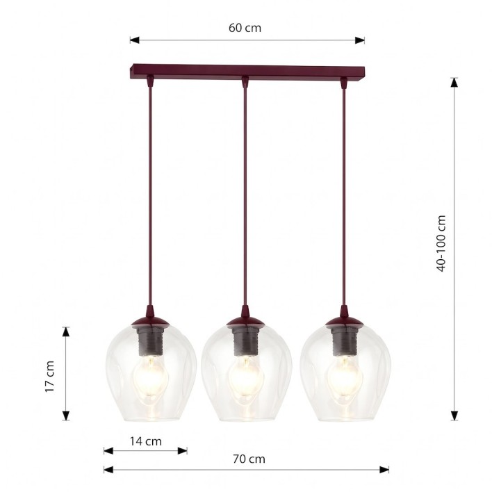 ISTAR 3 BURGUND TRANSPARENT