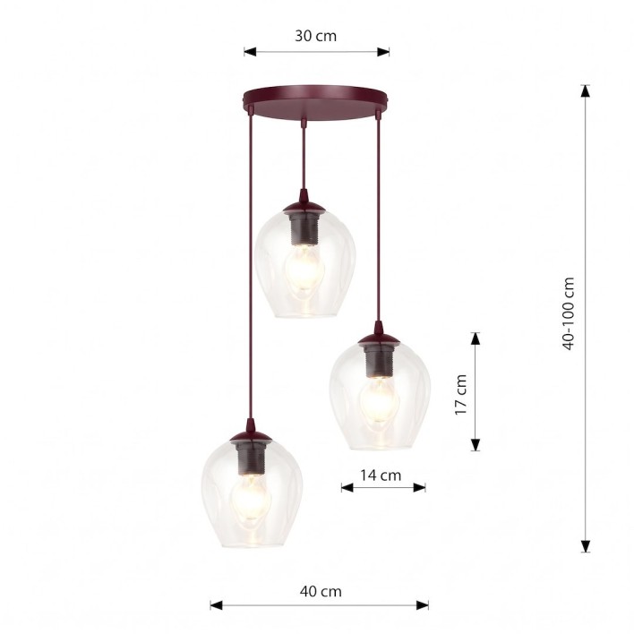 ISTAR 3PREM BURGUND TRANSPARENT