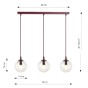 COSMO 3 BURGUNDY TRANSPARENT-3