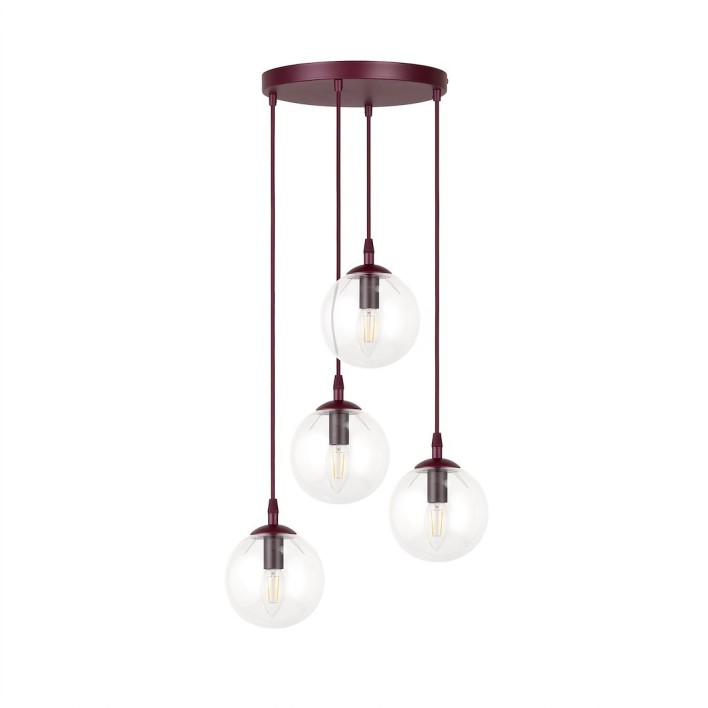 COSMO 4PREM BURGUNDY TRANSPARENT