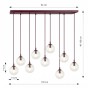 COSMO 9 BURGUNDY TRANSPARENT-5