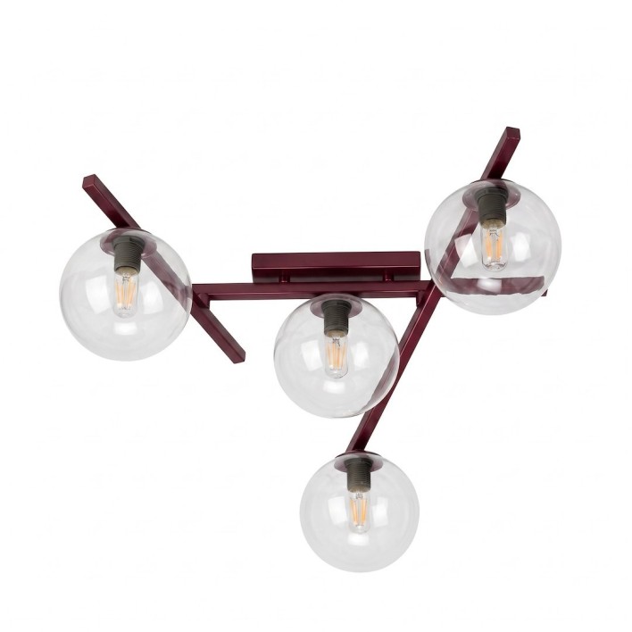 SMART 4 BURGUNDY TRANSPARENT