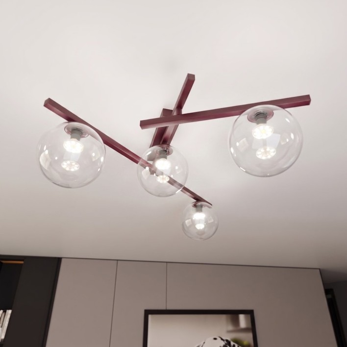 SMART 4 BURGUNDY TRANSPARENT
