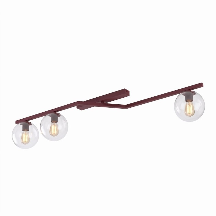 NATON 3 BURGUNDY TRANSPARENT