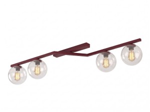 NATON 4 BURGUNDY TRANSPARENT
