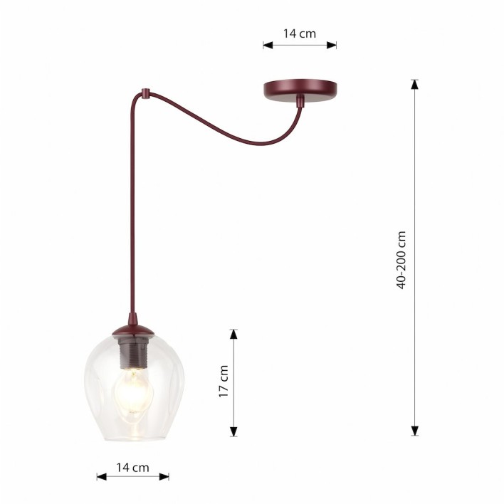 LEVEL 1 BURGUNDY TRANSPARENT