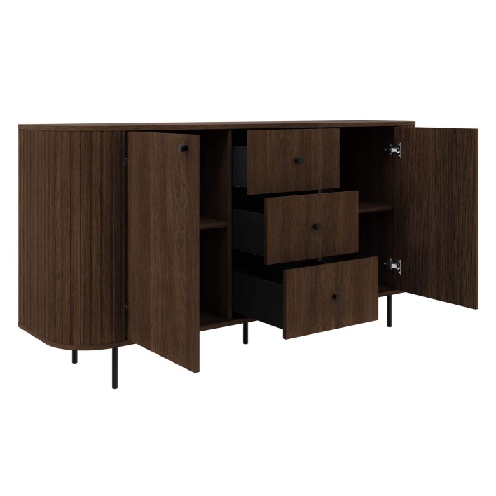 Komoda OVALIO 823 2D3S Dąb dunin Otwarta 2.jpg