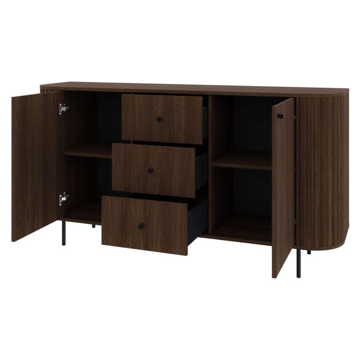 Komoda OVALIO 823 2D3S Dąb dunin Otwarta.jpg