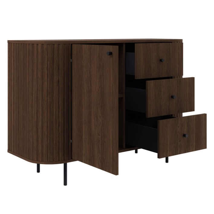 Komoda OVALIO 813 1D3S Dąb dunin Otwarta 2.jpg
