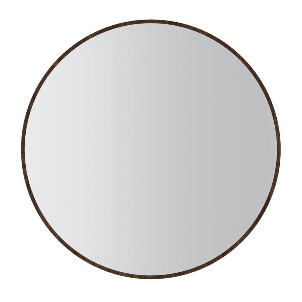 Lustro okrągłe OVALIO 100cm | Typ 701 | Ramka Dąb Dunin