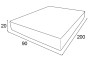 Materac kieszeniowy + Visco + Kokos - model PREMIUM 90x200x20-3
