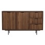 Komoda dwudrzwiowa z 3 szufladami EDISON | Warmia Walnut | SZYBKA WYSYŁKA-1