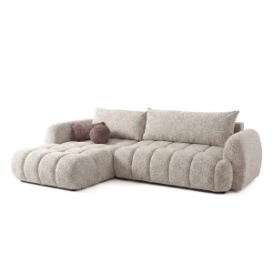 Narożnik rozkładany COCO 2 | Raven 24 | Lewostronny | OUTLET