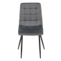 Krzesło tapicerowane DC-6403 | welur | szary #21 | OUTLET-3