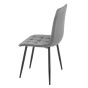 Krzesło tapicerowane DC-6403 | welur | szary #21 | OUTLET-6