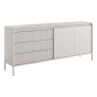 Komoda ryflowana SENSO 187 2D3S (C) | Beżowy | OUTLET-3
