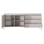 Komoda ryflowana SENSO 187 2D3S (C) | Beżowy | OUTLET-4