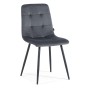 Krzesło obrotowe DC-6402 | welur | szary #21 | OUTLET-7