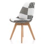 Nowoczesne krzesło ART134C patchwork | biało-czarny | OUTLET-3