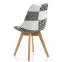 Nowoczesne krzesło ART134C patchwork | biało-czarny | OUTLET-5